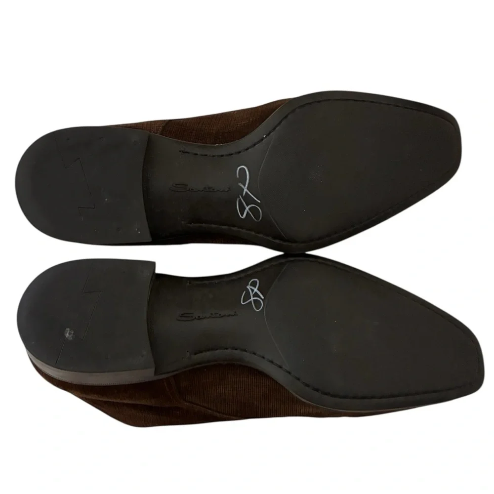 Santoni | Brown lace up chukka boot shoes